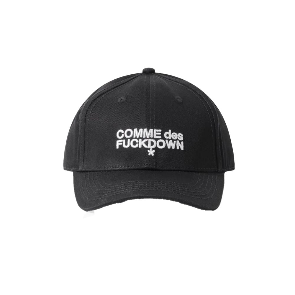 Black Cotton Hat-Comme Des Fuckdown-LabelTerrace.com