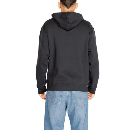 Black Cotton Hoodie