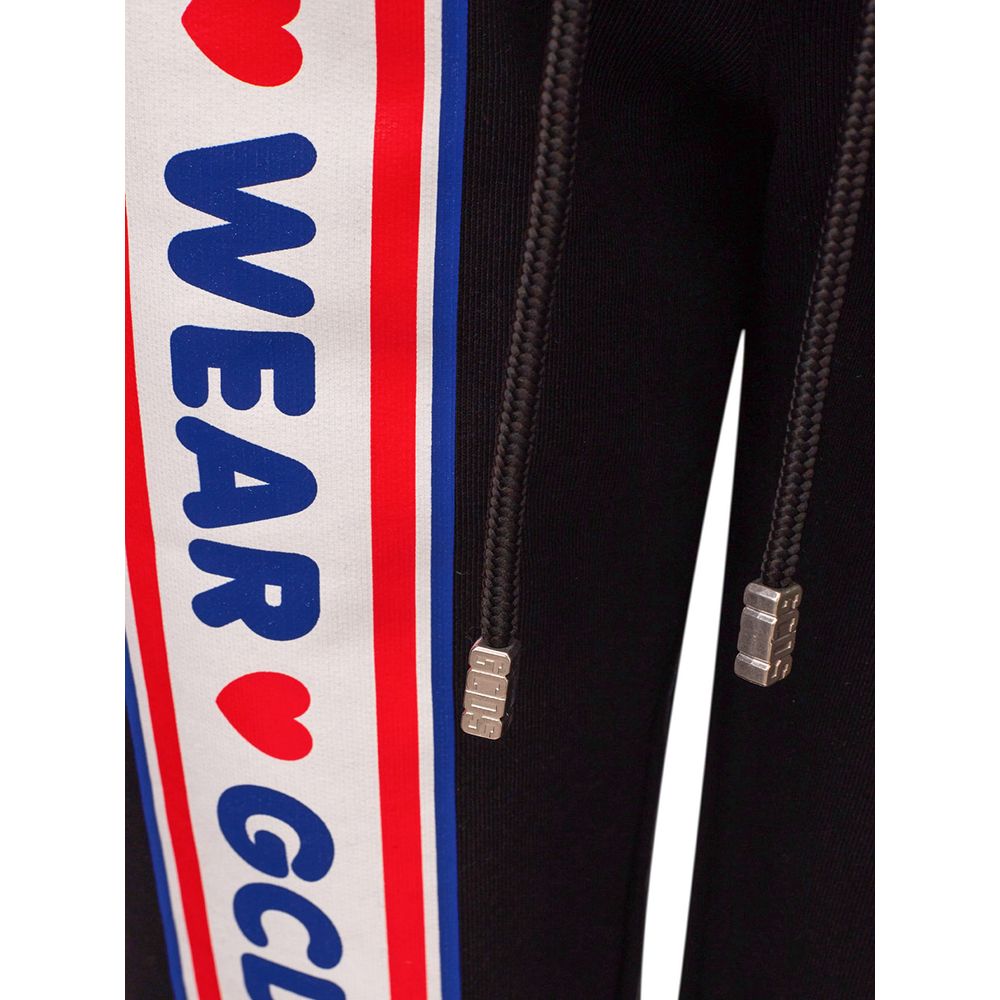 Black Cotton Joggers Workout Pant-GCDS-LabelTerrace.com