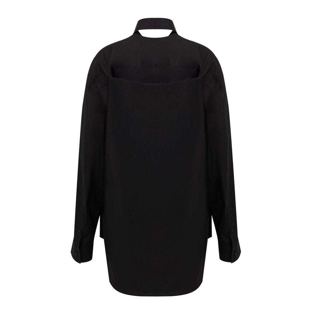 Black Cotton Long-Balenciaga-LabelTerrace.com