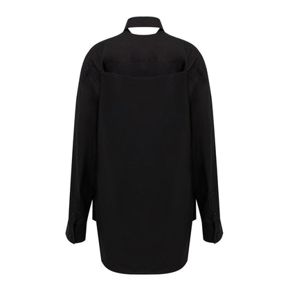 Black Cotton Long-Balenciaga-LabelTerrace.com