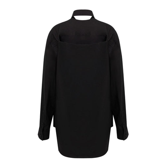 Black Cotton Long-Balenciaga-LabelTerrace.com