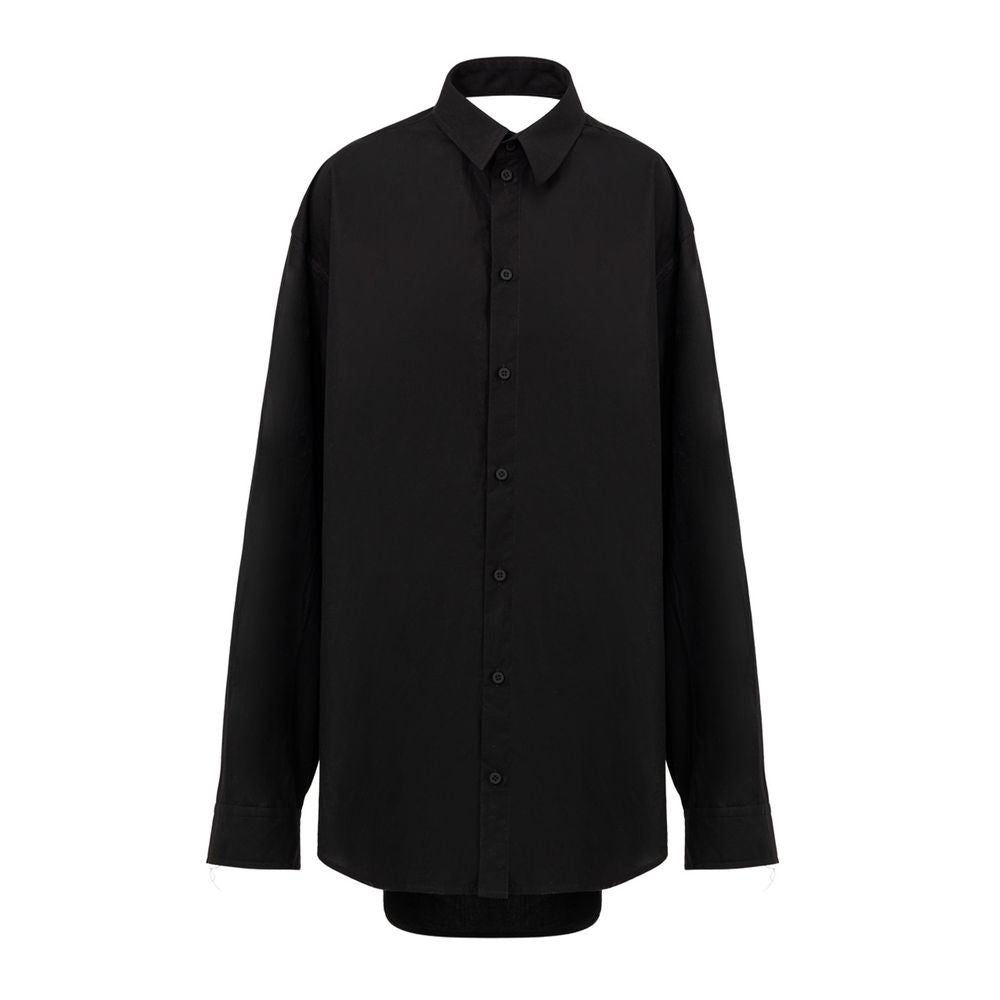 Black Cotton Long-Balenciaga-LabelTerrace.com