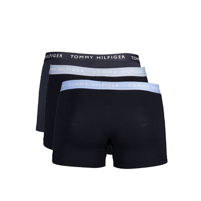 Black Cotton Men Boxer Trio Pack