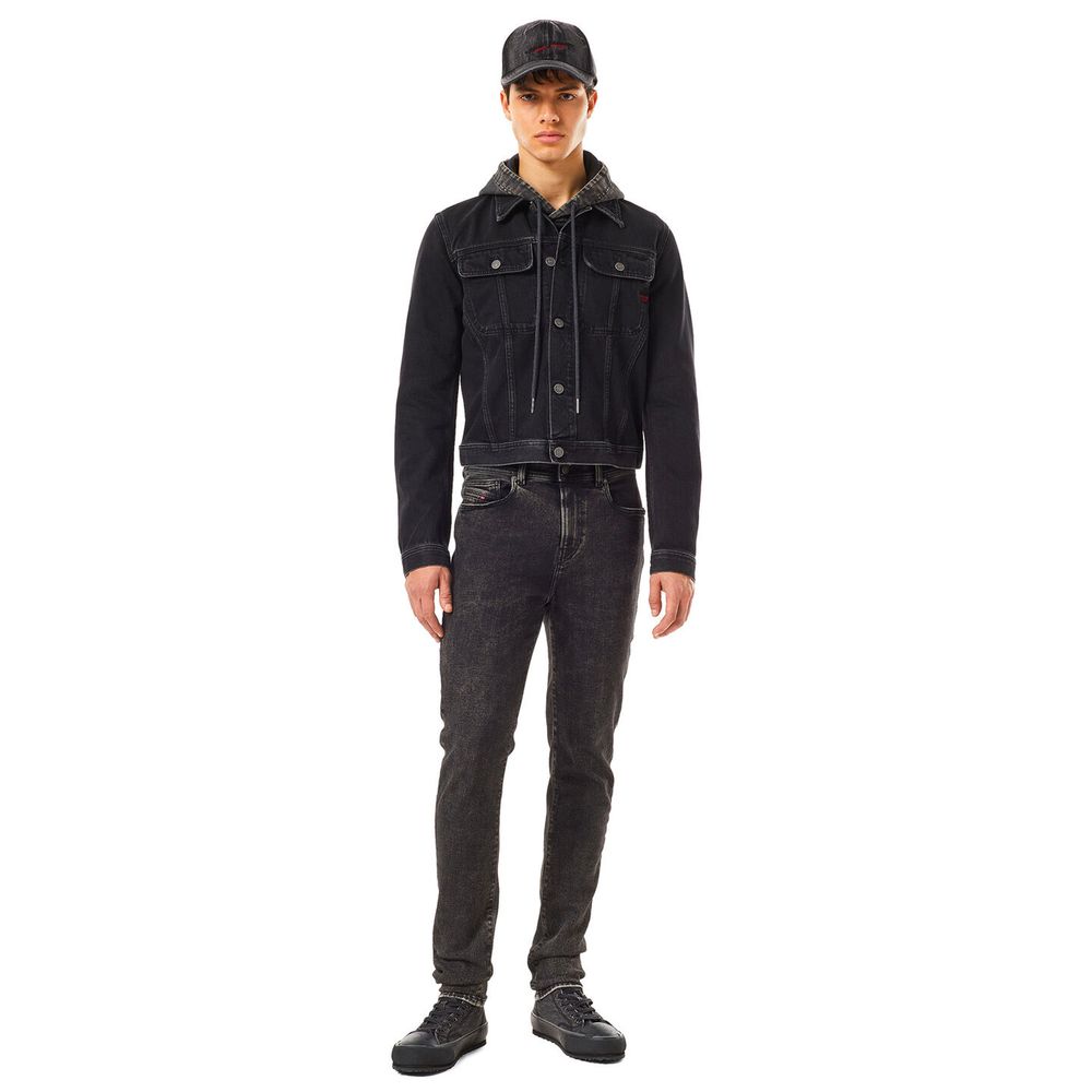 Black Cotton Men Jean-Diesel-LabelTerrace.com