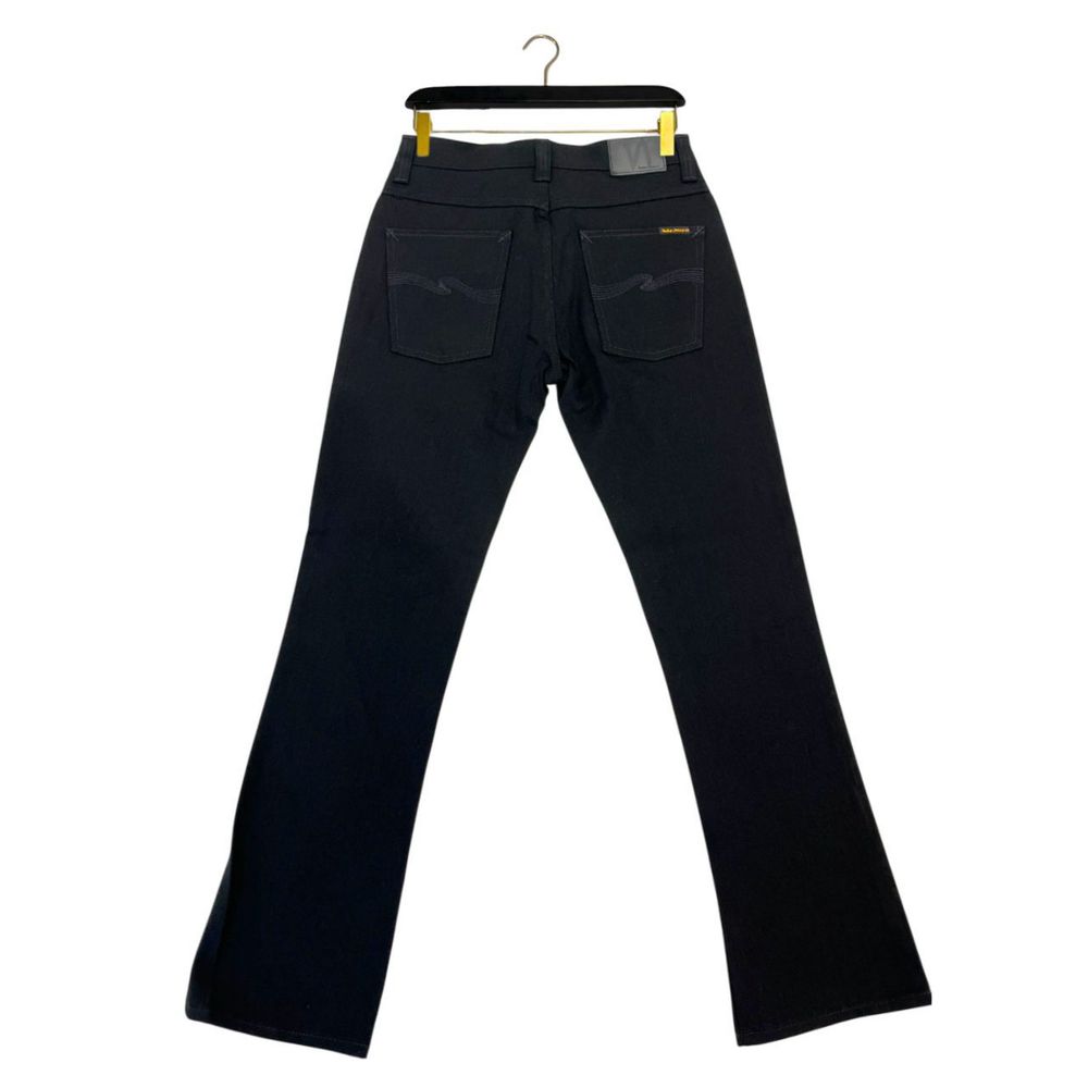 Black Cotton Men Jeans-Nudie Jeans-LabelTerrace.com