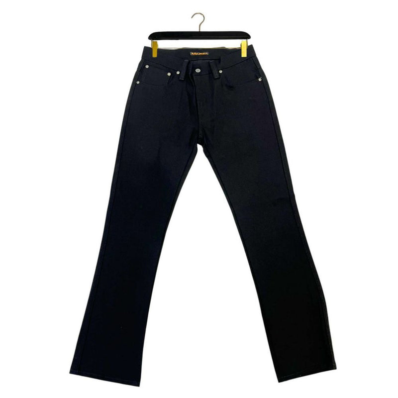 Black Cotton Men Jeans-Nudie Jeans-LabelTerrace.com