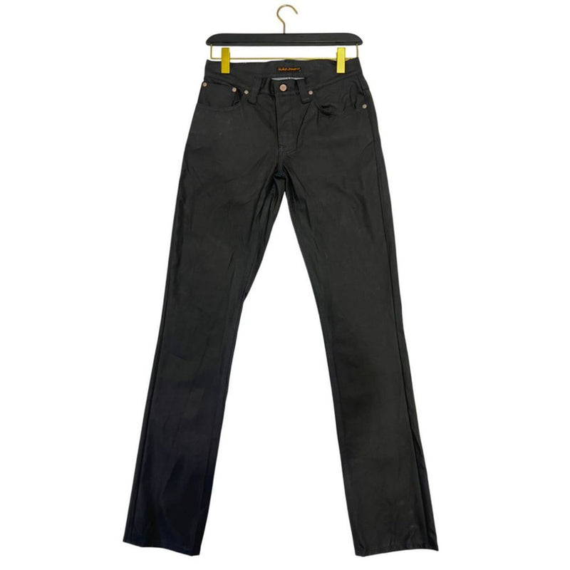 Black Cotton Men Jeans-Nudie Jeans-LabelTerrace.com