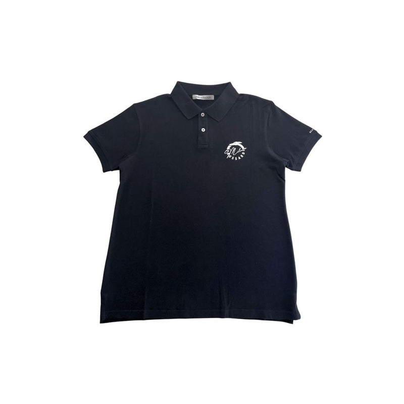 Black Cotton Men Polo Shirt-Trussardi Beachwear-LabelTerrace.com