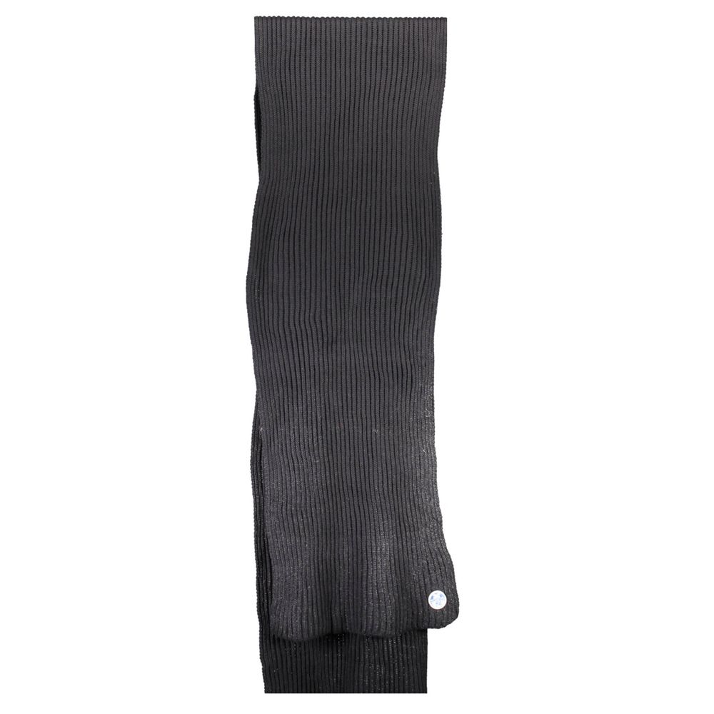 Black Cotton Men Scarf