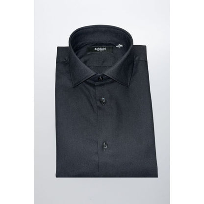 Black Cotton Men Shirt