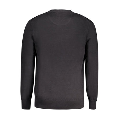Black Cotton Men Sweater-Timberland-LabelTerrace.com