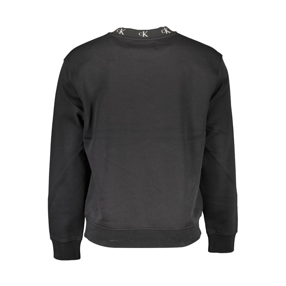 Black Cotton Men Sweater-Calvin Klein-LabelTerrace.com