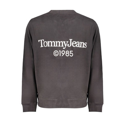 Black Cotton Men Sweater