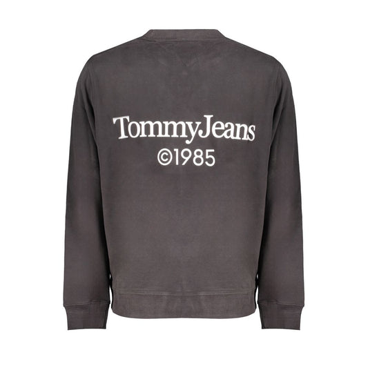 Black Cotton Men Sweater