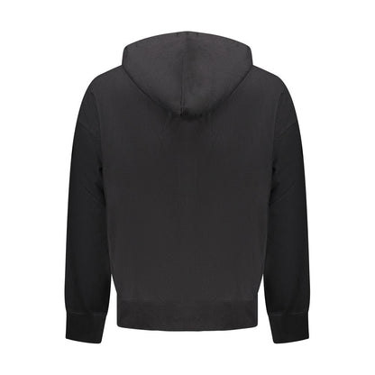 Black Cotton Men Sweater