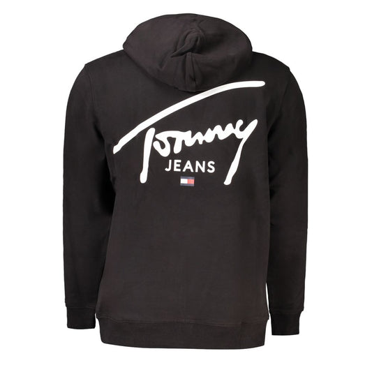 Black Cotton Men Sweater-Tommy Hilfiger-LabelTerrace.com