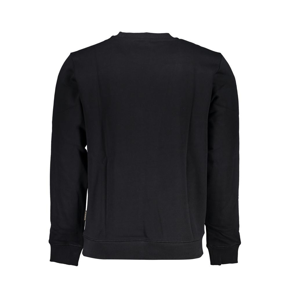Black Cotton Men Sweater-Napapijri-LabelTerrace.com