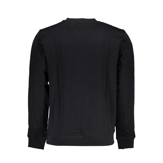 Black Cotton Men Sweater-Napapijri-LabelTerrace.com