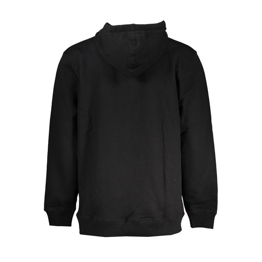 Black Cotton Men Sweater