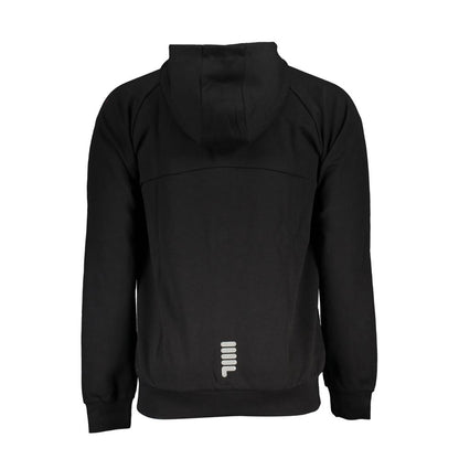 Black Cotton Men Sweater-Fila-LabelTerrace.com