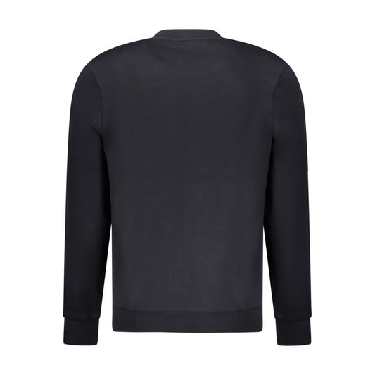 Black Cotton Men Sweater