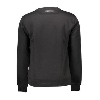 Black Cotton Men Sweater-Plein Sport-LabelTerrace.com