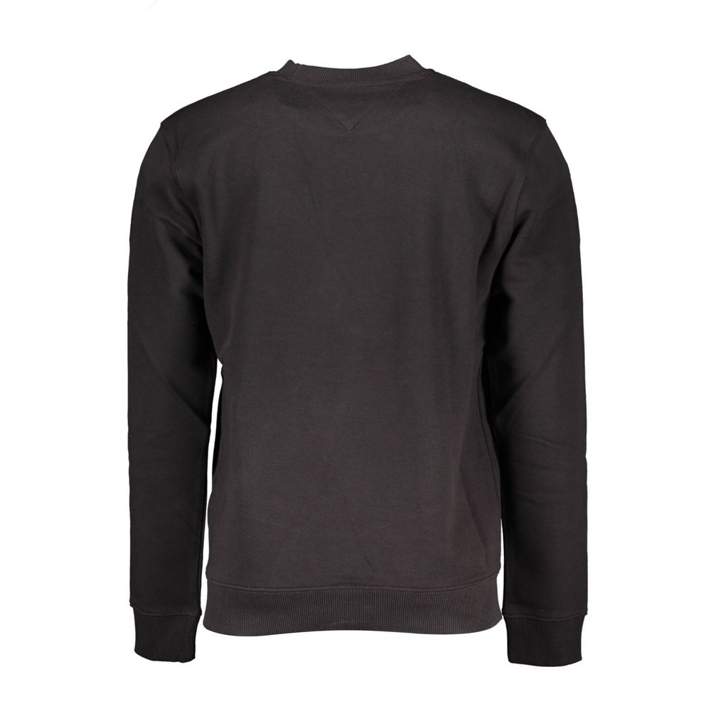 Black Cotton Men Sweater-Tommy Hilfiger-LabelTerrace.com
