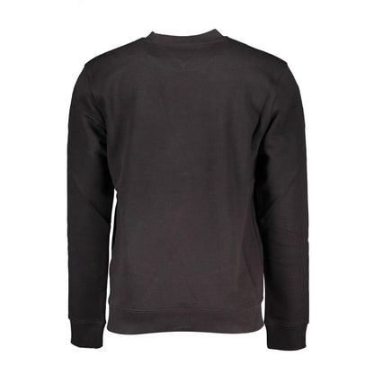 Black Cotton Men Sweater-Tommy Hilfiger-LabelTerrace.com