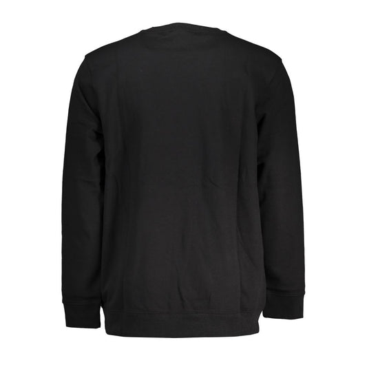 Black Cotton Men Sweater-Vans-LabelTerrace.com