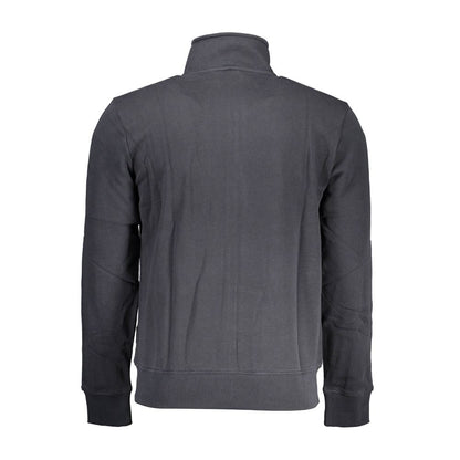 Black Cotton Men Sweater