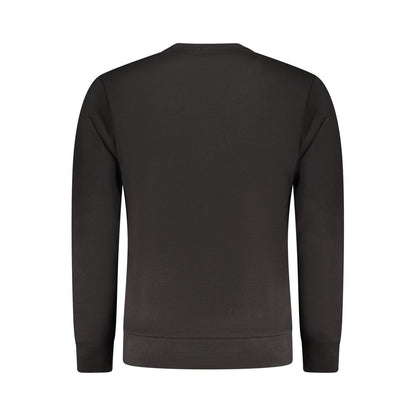 Black Cotton Men Sweater