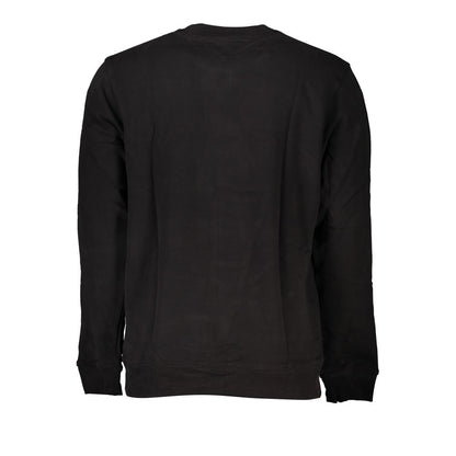 Black Cotton Men Sweater-Tommy Hilfiger-LabelTerrace.com