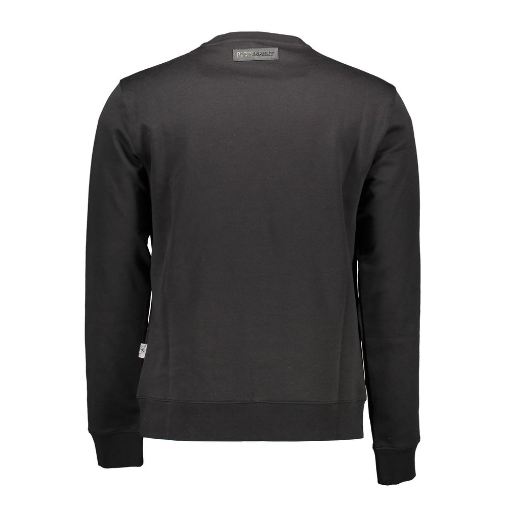 Black Cotton Men Sweater-Plein Sport-LabelTerrace.com