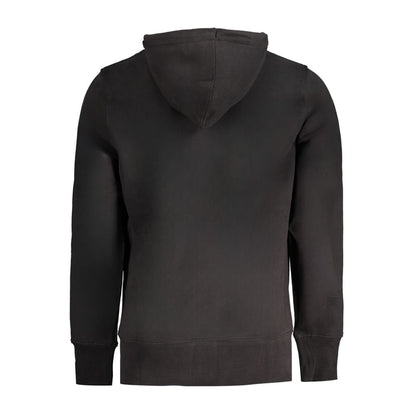 Black Cotton Men Sweater Hoodie-Calvin Klein-LabelTerrace.com