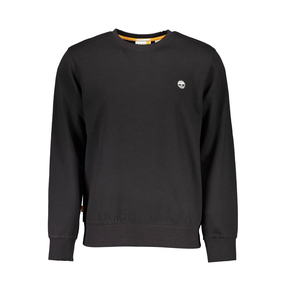 Black Cotton Men Sweater-Timberland-LabelTerrace.com