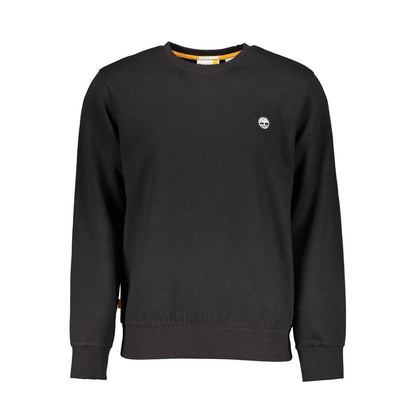 Black Cotton Men Sweater-Timberland-LabelTerrace.com