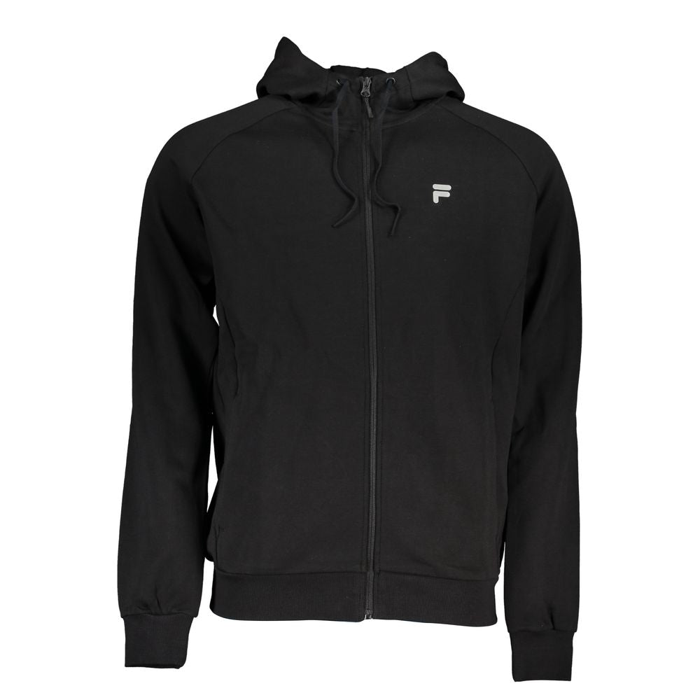 Black Cotton Men Sweater-Fila-LabelTerrace.com