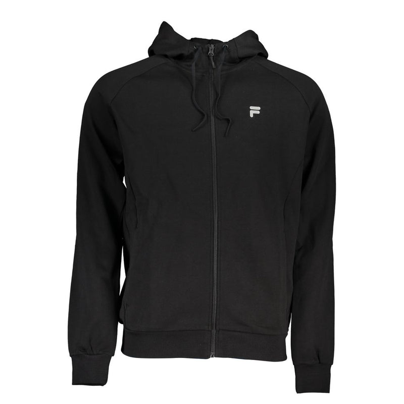 Black Cotton Men Sweater-Fila-LabelTerrace.com