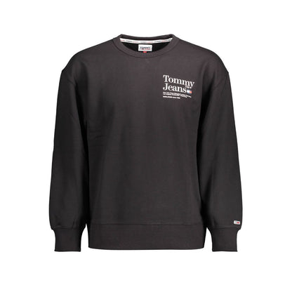Black Cotton Men Sweater-Tommy Hilfiger-LabelTerrace.com
