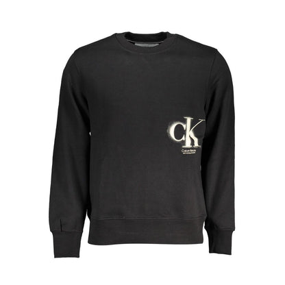 Black Cotton Men Sweater-Calvin Klein-LabelTerrace.com