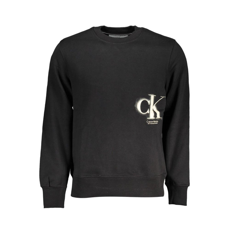 Black Cotton Men Sweater-Calvin Klein-LabelTerrace.com