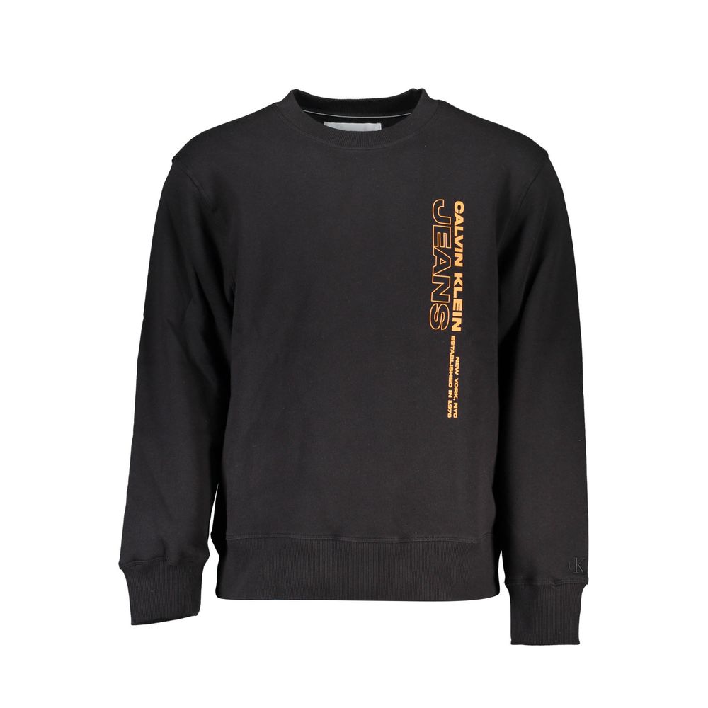 Black Cotton Men Sweater-Calvin Klein-LabelTerrace.com