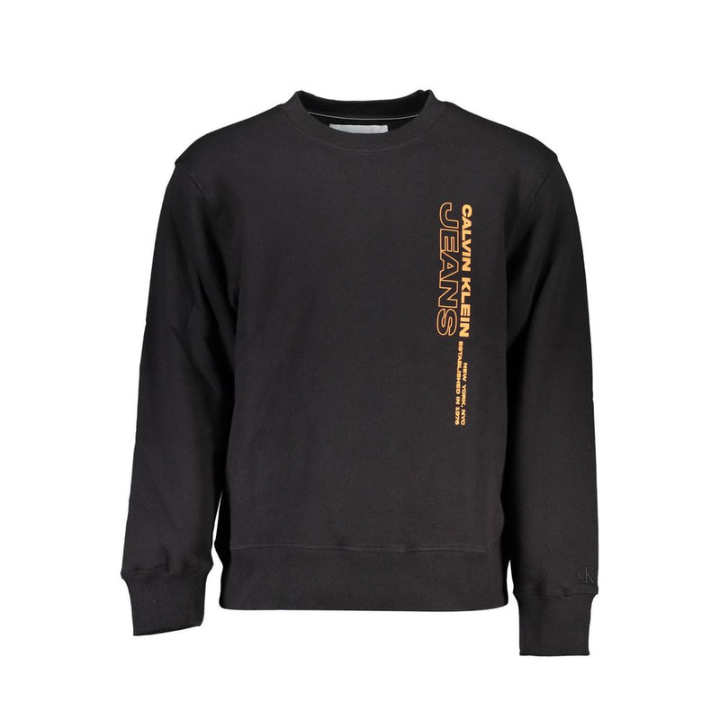 Black Cotton Men Sweater-Calvin Klein-LabelTerrace.com