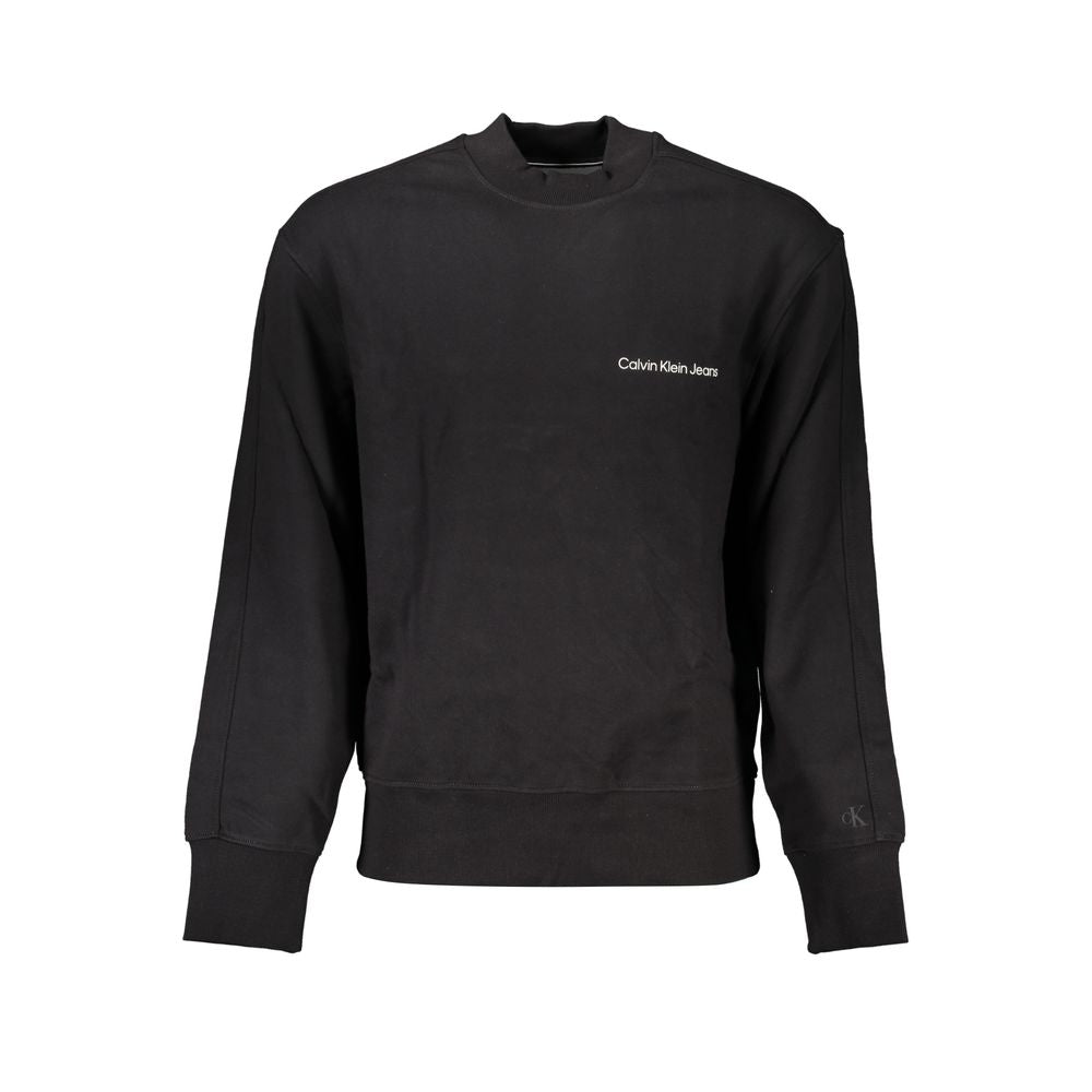 Black Cotton Men Sweater-Calvin Klein-LabelTerrace.com