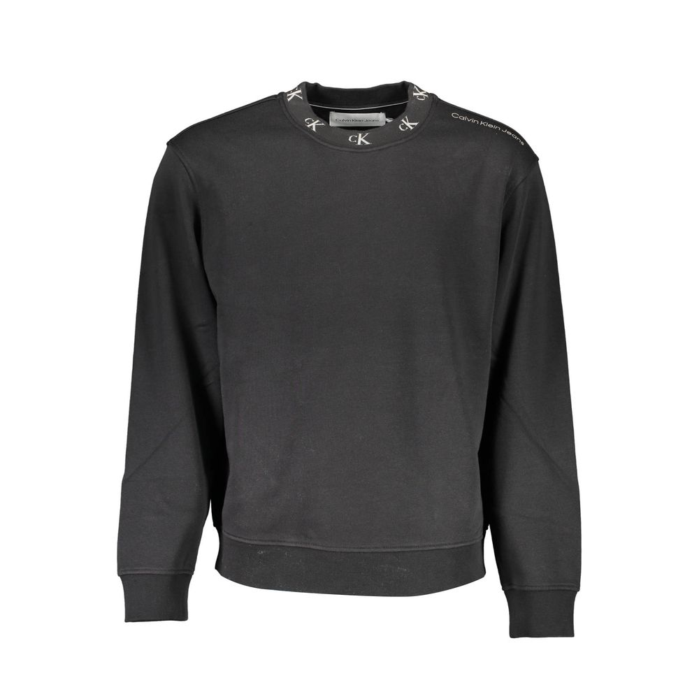 Black Cotton Men Sweater-Calvin Klein-LabelTerrace.com
