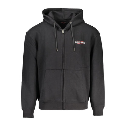 Black Cotton Men Sweater-Guess Jeans-LabelTerrace.com