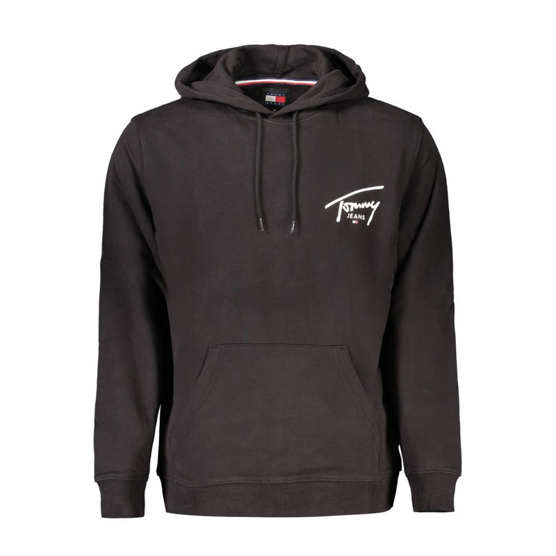 Black Cotton Men Sweater-Tommy Hilfiger-LabelTerrace.com