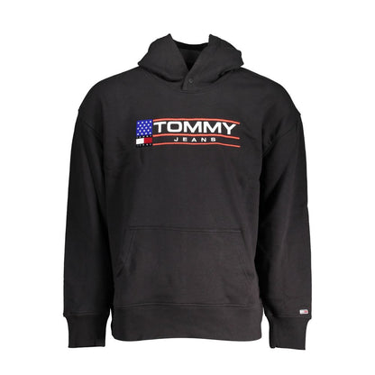 Black Cotton Men Sweater-Tommy Hilfiger-LabelTerrace.com