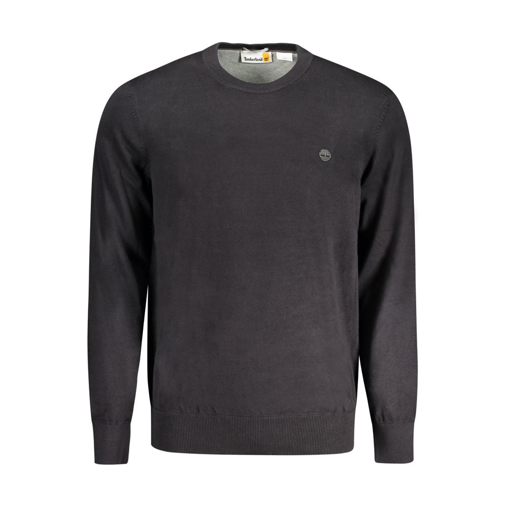 Black Cotton Men Sweater-Timberland-LabelTerrace.com